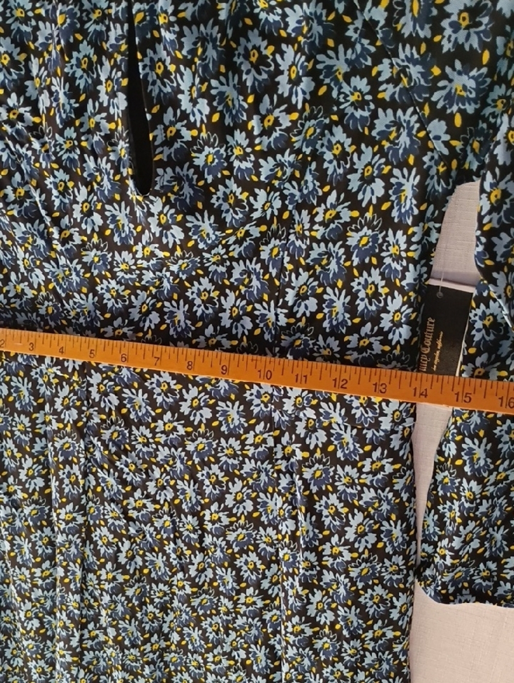 Juicy Courture Women's Daisies Floral  Long-Sleeve Dress Size S - Picture 6 of 9